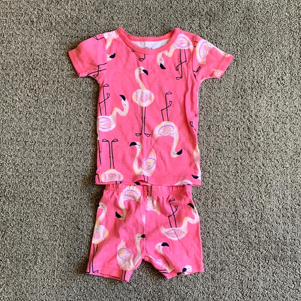 Cute flamingo pajamas 12mos